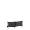 Moebe Shelving S.65.2.D Sort/Rustfri Stål