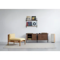 Moebe Shelving S.85.2.DC Eg/Rustfri Stål