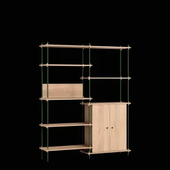 MOEBE S.200.2.I.OA Reol System Eg/Pine Green