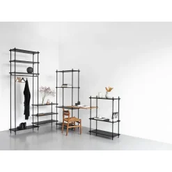 MOEBE S.200.2.I.SO Reol System Røget Eg/Hvid