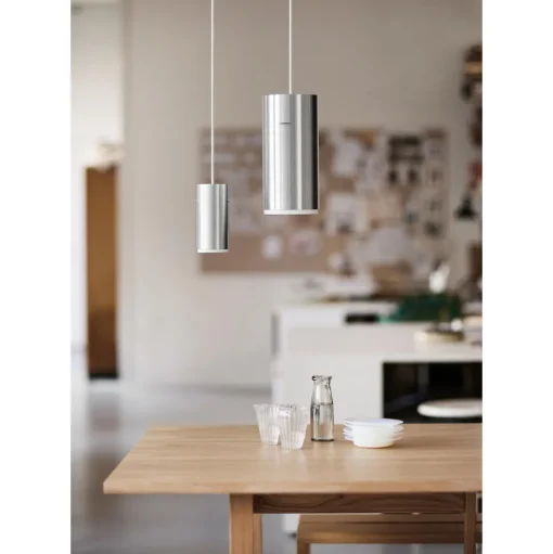Moebe Tube Pendel Stor Børstet Aluminium