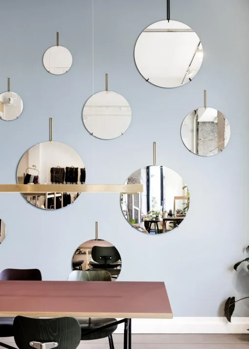MOEBE Wall MirrorØ70 Messing
