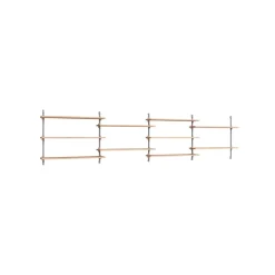 Moebe Wall Shelving WS.65.4 Eg/Rustfri Stål