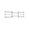 Moebe Wall Shelving WS.65.3 Røget Eg/Rustfri Stål