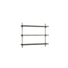 Moebe Wall Shelving WS.65.1 Røget Eg/Rustfri Stål