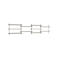 Moebe Wall Shelving WS.65.4 Røget Eg/Rustfri Stål