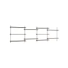 Moebe Wall Shelving WS.85.4 Røget Eg/Rustfri Stål