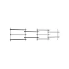 Moebe Wall Shelving WS.65.4 Sort/Rustfri Stål