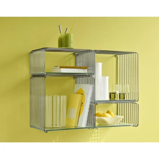 Montana Panton Wire Single Reol 43-Chrome 34,8 cm x 25,7 cm