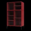 Montana Selection RIPPLE III Vitrineskab 165-Beetroot/03-Sort