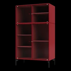 Montana Selection RIPPLE III Vitrineskab 165-Beetroot/03-Sort