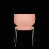 Moooi Hana Spisebordsstol Upolstret Sát af 2 Dusty Pink/Krom Stabelbar