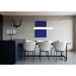 Moooi Hana Spisebordsstol Upolstret Sát af 2 Beton/Sort