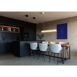 Moooi Hana Spisebordsstol Upolstret Sát af 2 Beton/Sort