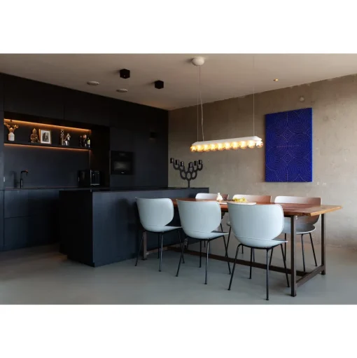 Moooi Hana Spisebordsstol Upolstret Sát af 2 Beton/Sort