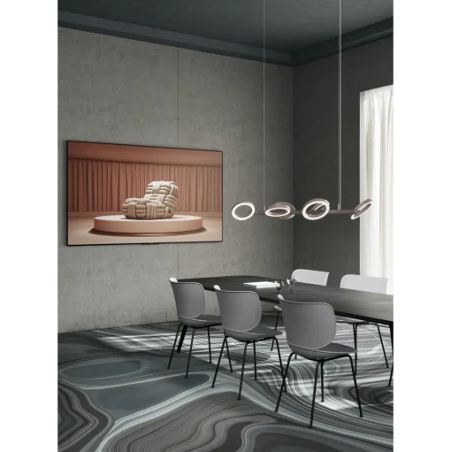 Moooi Hana Spisebordsstol Upolstret Sát af 2 Beton/Krom