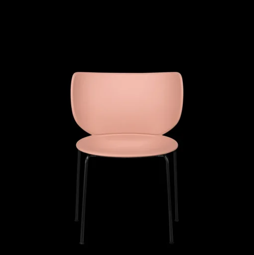 Moooi Hana Spisebordsstol Upolstret Sát af 2 Dusty Pink/Sort Stabelbar