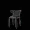 Moooi Monster Original Sort Spisebordsstol med Armlán og Broderi