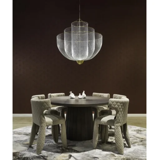 Moooi Monster Original Sort Spisebordsstol med Armlán og Broderi