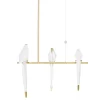 Moooi Perch Light Branch Pendel Lille Messing/Hvid Dámpbar