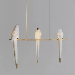 Moooi Perch Light Branch Pendel Lille Messing/Hvid Dámpbar