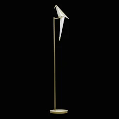 Moooi Perch Light Gulvlampe Messing/Hvid