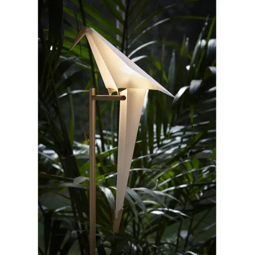 Moooi Perch Light Gulvlampe Messing/Hvid