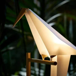 Moooi Perch Light Gulvlampe Messing/Hvid