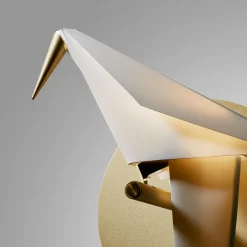 Moooi Perch Light Váglampe Messing/Hvid Lille