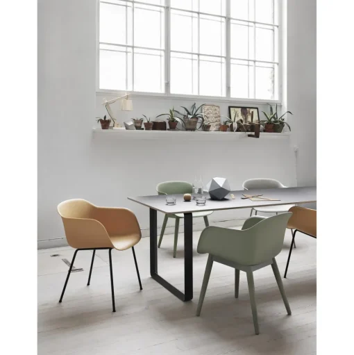Muuto 70/70 Spisebord 170x85 Grå Linolium/Sand
