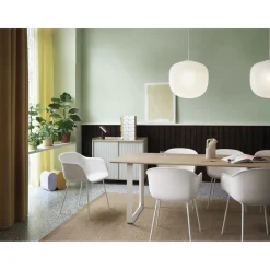 Muuto 70/70 Spisebord 170x85 Hvid Laminat/Sort