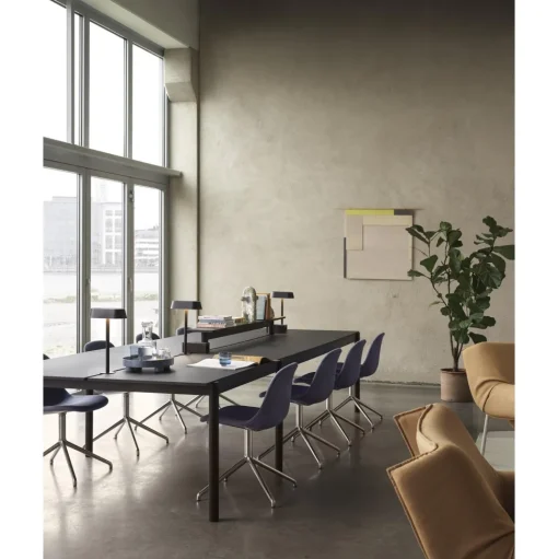 Muuto 70/70 Spisebord 170x85 Sort Linolium/Grå