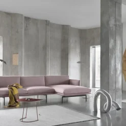 Muuto Airy Sofabord Plum Halv Størrelse