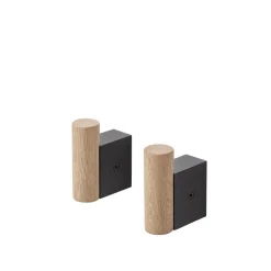 Muuto Attach Knage Eg/Sort 2 Stk.
