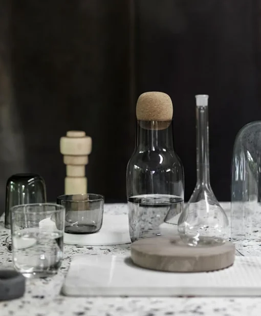 Muuto Corky Glas 4 Stk Grå 6 cm