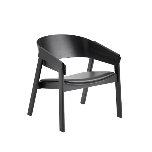Muuto Cover Lánestol Láder Polstret Sort