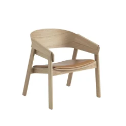 Muuto Cover Lánestol Láder Polstret Cognac/Eg