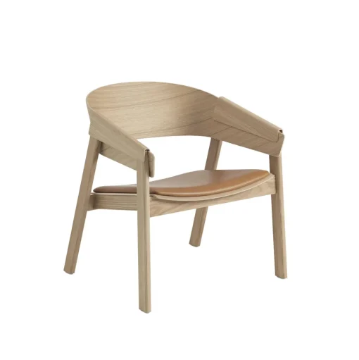 Muuto Cover Lánestol Láder Polstret Cognac/Eg