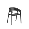 Muuto Cover Spisebordsstol med Armlán Sort