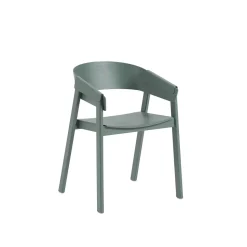 Muuto Cover Spisebordsstol med Armlán Grøn