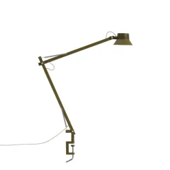 Muuto Dedicate L2 Bordlampe Med Klemme Brungrøn