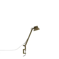 Muuto Dedicate S1 Bordlampe Med Klemme Brungrøn