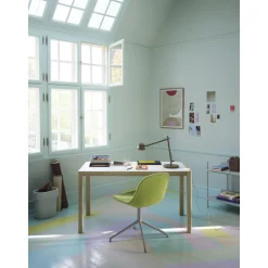 Muuto Dedicate S1 Bordlampe Med Klemme Brungrøn