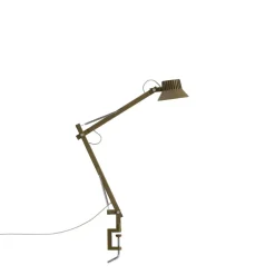 Muuto Dedicate S2 Bordlampe Med Klemme Brungrøn