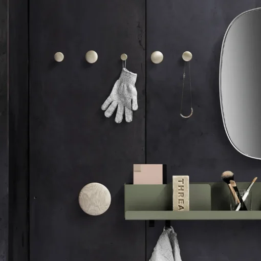 Muuto Dots Knager Metal 5 Stk. Taupe