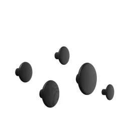 Muuto Dots Knager Trá Sort 5 Stk.