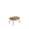 Muuto Doze Ottoman Láder Polstret Cognac/Anthracite Sort