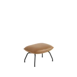 Muuto Doze Ottoman Láder Polstret Cognac/Anthracite Sort