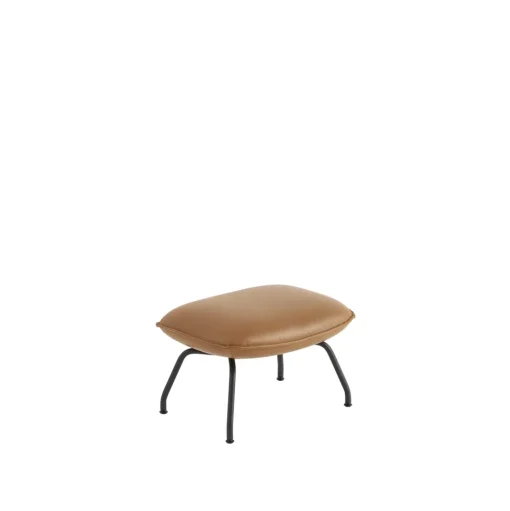 Muuto Doze Ottoman Láder Polstret Cognac/Anthracite Sort
