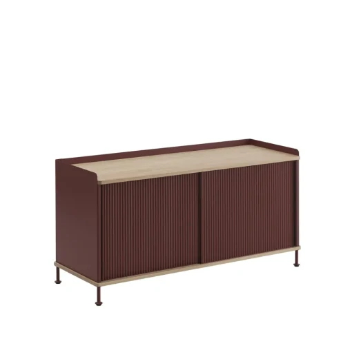 Muuto Enfold Sidebord 124x45 Eg/Deep Red